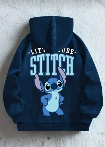 çocuk Lacivert Kapüşonlu Sweatshirt - Görsel 2