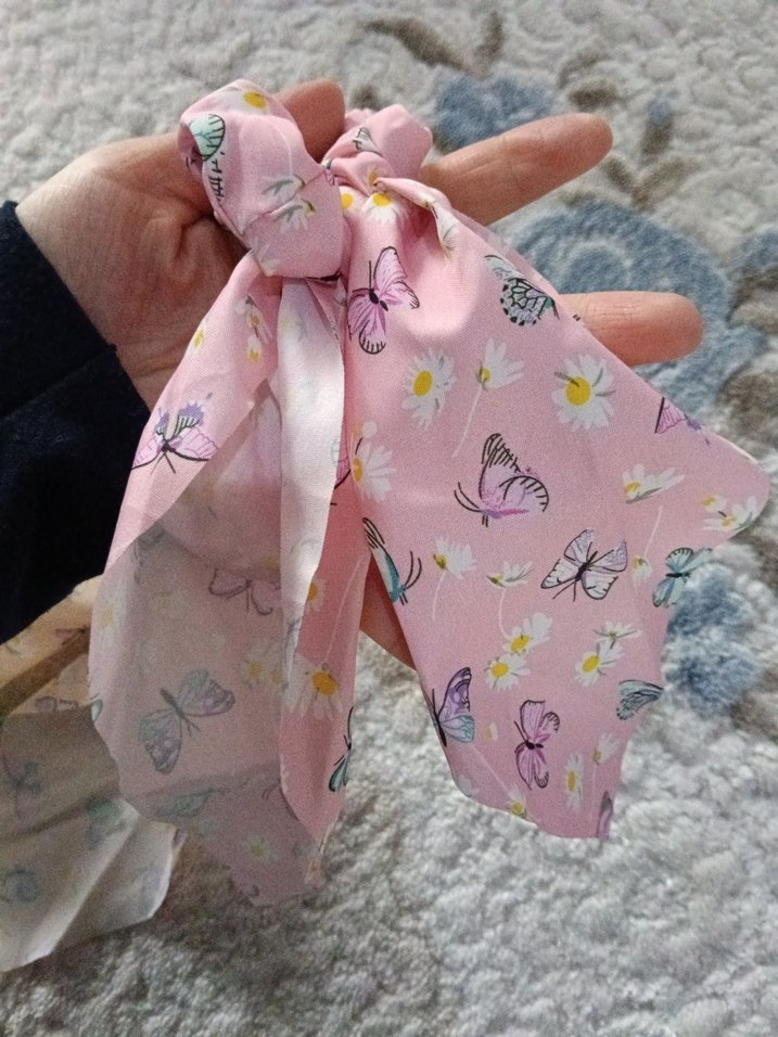 Bohem Tarz Pastel Renkli Kurdeleli Saç Tokası - Görsel 3