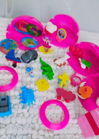 Renkli Mini Oyuncak Seti Pembe Kutuda