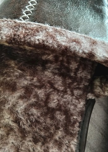 Kahverengi Zebra Desenli Erkek Ev Terliği - Görsel 5