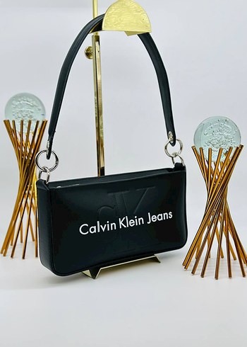 Siyah Calvin Klein Jeans Deri Kadın Çanta
