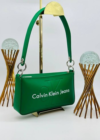 Calvin Klein Jeans Yeşil Deri Kadın Çanta