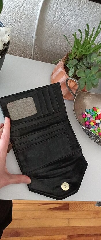 Siyah deri cüzdan  - Görsel 5