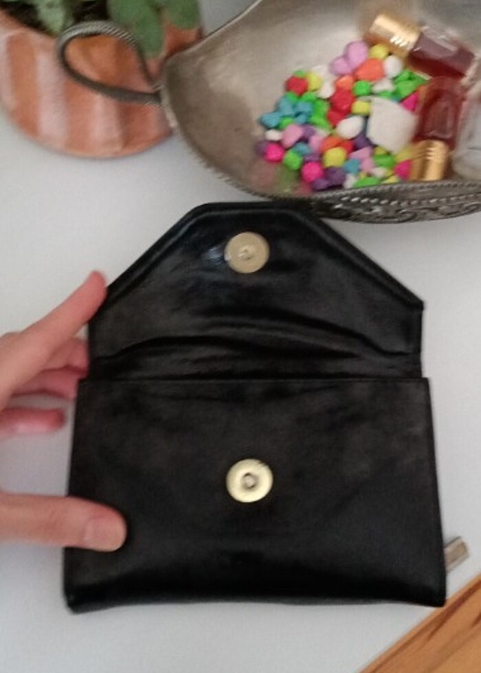 Siyah deri cüzdan  - Görsel 4