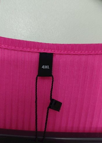 Pembe Pilili V Yaka Midi Elbise - Görsel 2