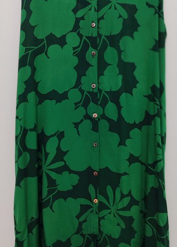 Yeşil Düğmeli elbise - Görsel 2