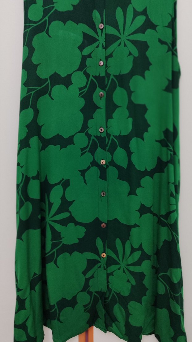 Yeşil Düğmeli elbise - Görsel 2