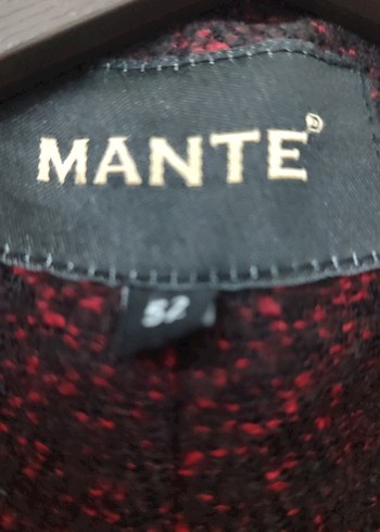 Bordo Midi  Yün Kaban - Görsel 2