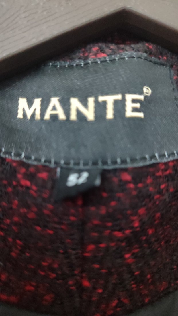 Bordo Midi  Yün Kaban - Görsel 2