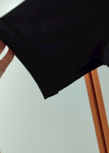 siyah  Düğmeli Kadın crop Gömlek - Görsel 2