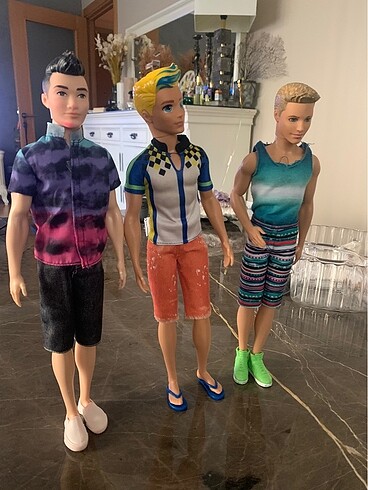 3 erkek barbie