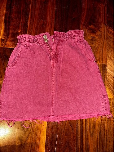 Zara bordo jean etek
