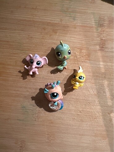 4 adet littlest pet shop