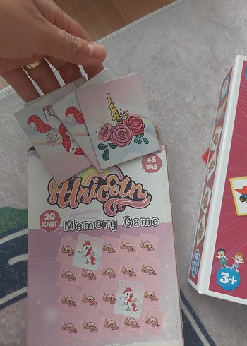 Beden Unicorn Hafıza Oyunu ve Hafıza Oyunu Seti