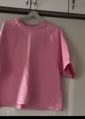 l Beden pembe Renk Pembe Midi Kadın Kumaş Pantolon