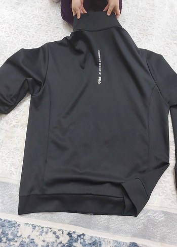 FILA Siyah Fermuarlı Erkek Sweatshirt - Görsel 3