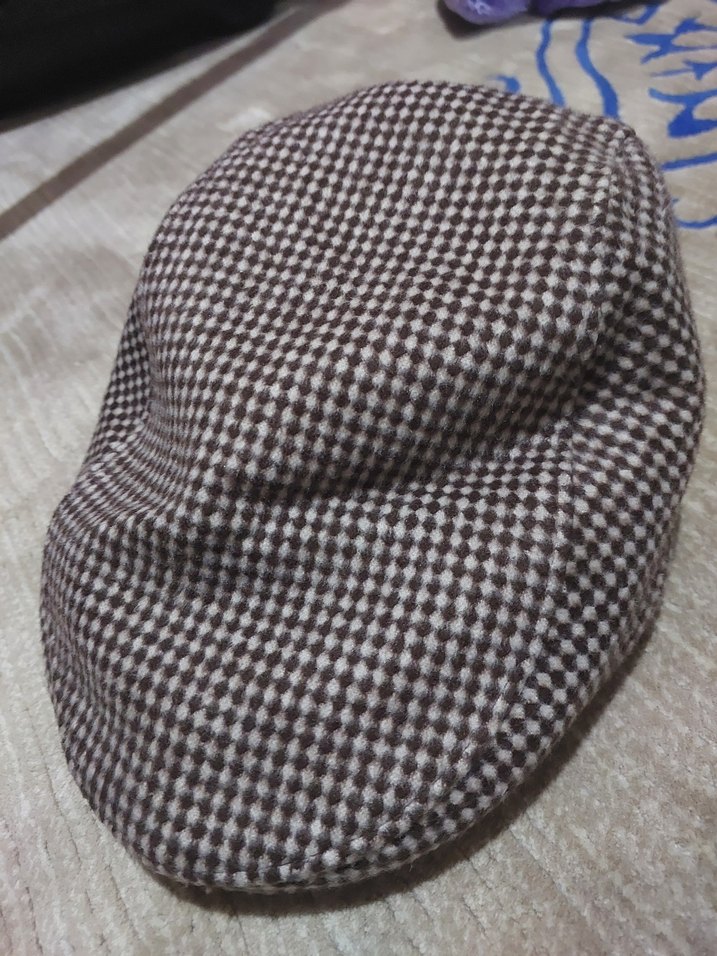 Kahverengi Gri Desenli Erkek Şapka - Görsel 2
