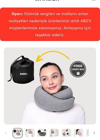 Gri Midi Boy Destekli Boyun Yastığı