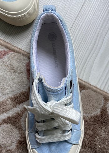 Pastel Mavi Düz Tabanlı Kadın Spor Ayakkabı - Görsel 3