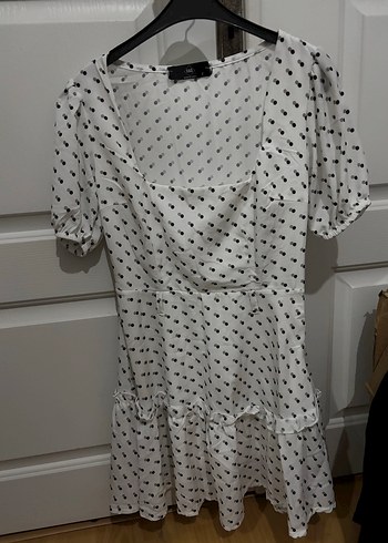 Puantiye Desenli Mini Elbise