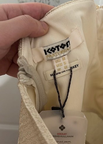 Bej Drapeli Mini Elbise - Görsel 7