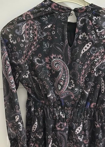 Uzun Kollu Siyah Bohem Elbise - Görsel 7