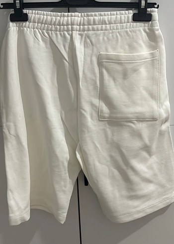 Off-White Beyaz Pamuklu Erkek Mini Şort - Görsel 5