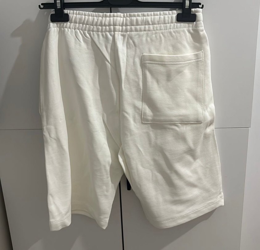 Off-White Beyaz Pamuklu Erkek Mini Şort - Görsel 5