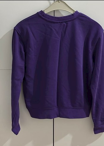 Calvin Klein Mor Kadın Sweatshirt Uzun Kollu Rahat Kesim - Görsel 6