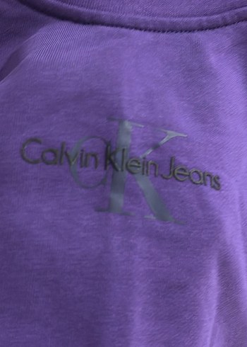 Calvin Klein Mor Kadın Sweatshirt Uzun Kollu Rahat Kesim - Görsel 3