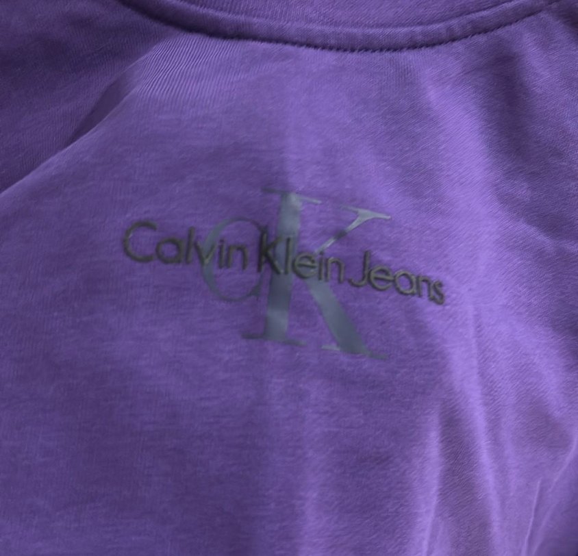 Calvin Klein Mor Kadın Sweatshirt Uzun Kollu Rahat Kesim - Görsel 3