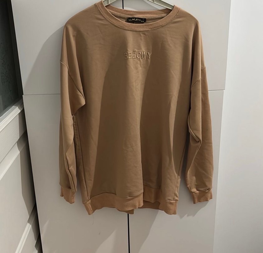 Bej Kadın Oversize Sweatshirt - Görsel 2