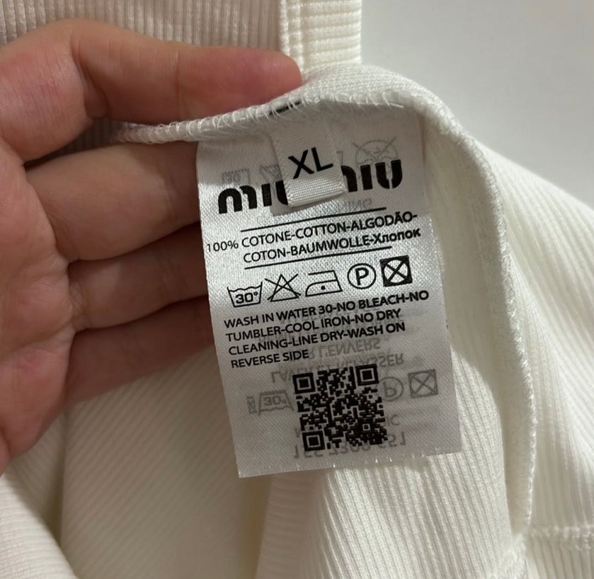 Miu miu Beyaz Kolsuz Midi Pamuk Elbise - Görsel 4