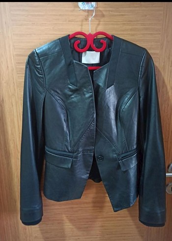 Jason Wu Siyah Deri Kadın Ceket