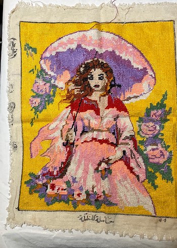 Pastel Çok Renkli Bebek Desenli Goblen - Görsel 2