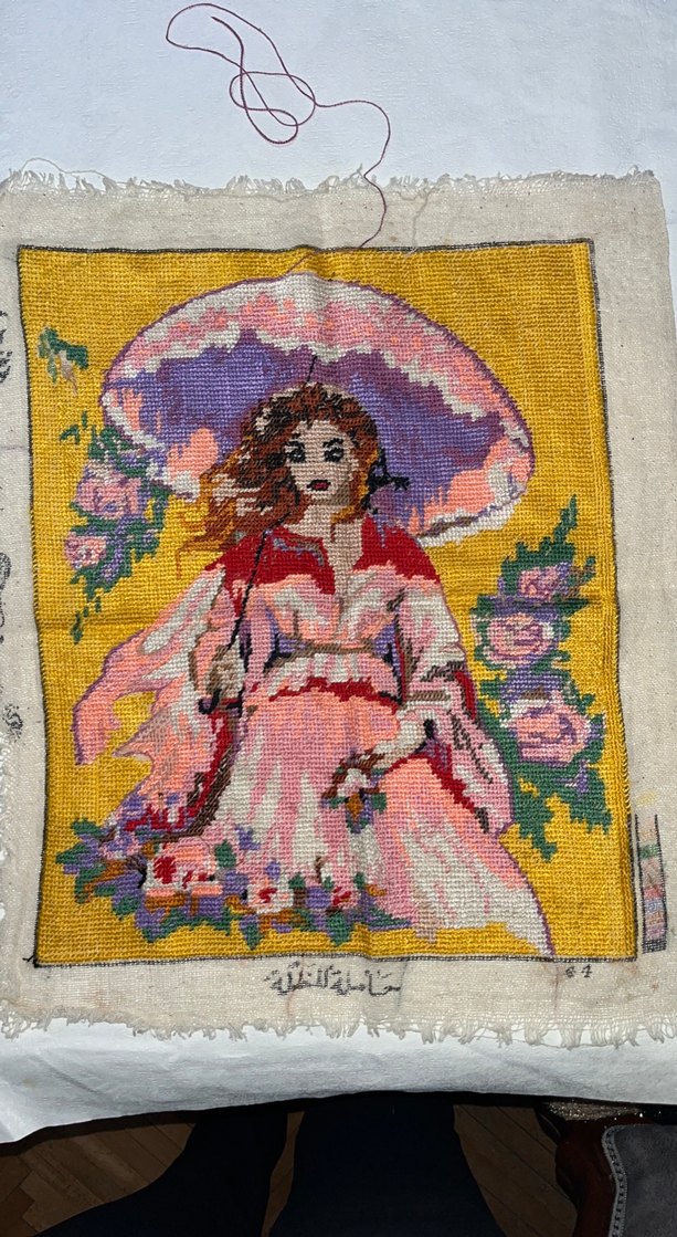 Pastel Çok Renkli Bebek Desenli Goblen - Görsel 3