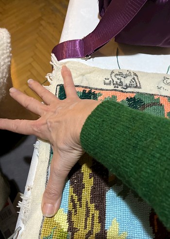 Kadın Figürlü El İşlemesi goblen el işlemesi - Görsel 4