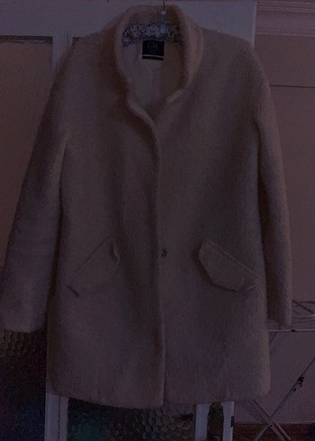 Krem Renk Kadın Kaban - Görsel 2