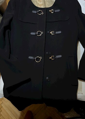 Ekol Siyah Uzun Kadın Kaban - Görsel 8