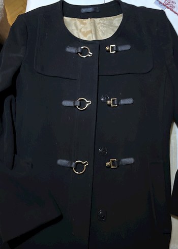 Ekol Siyah Uzun Kadın Kaban - Görsel 7