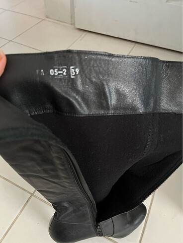 Hakiki deri topuklu şık Çizme - Görsel 7