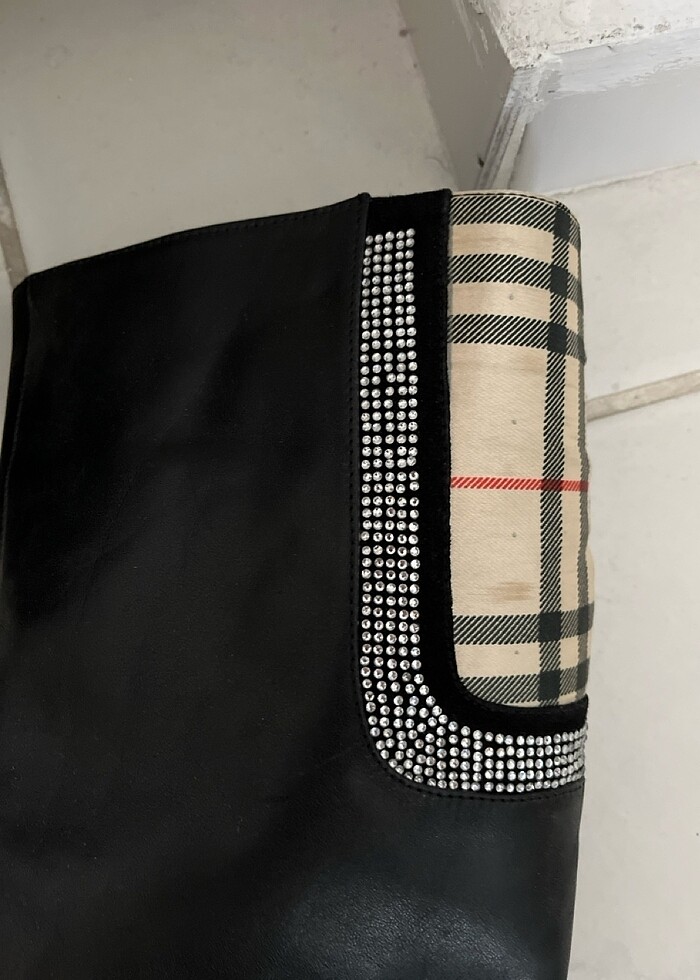 Hakiki deri topuklu şık Çizme - Görsel 4