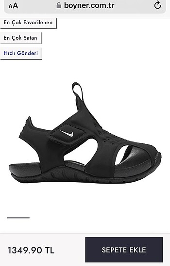 Etiketli orijinal Nike sandalet