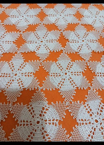 iğne oyası sehpa örtüsü - Görsel 5