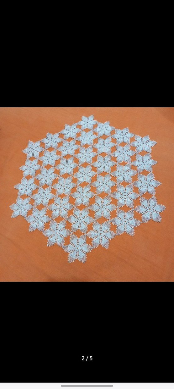 iğne oyası sehpa örtüsü - Görsel 2