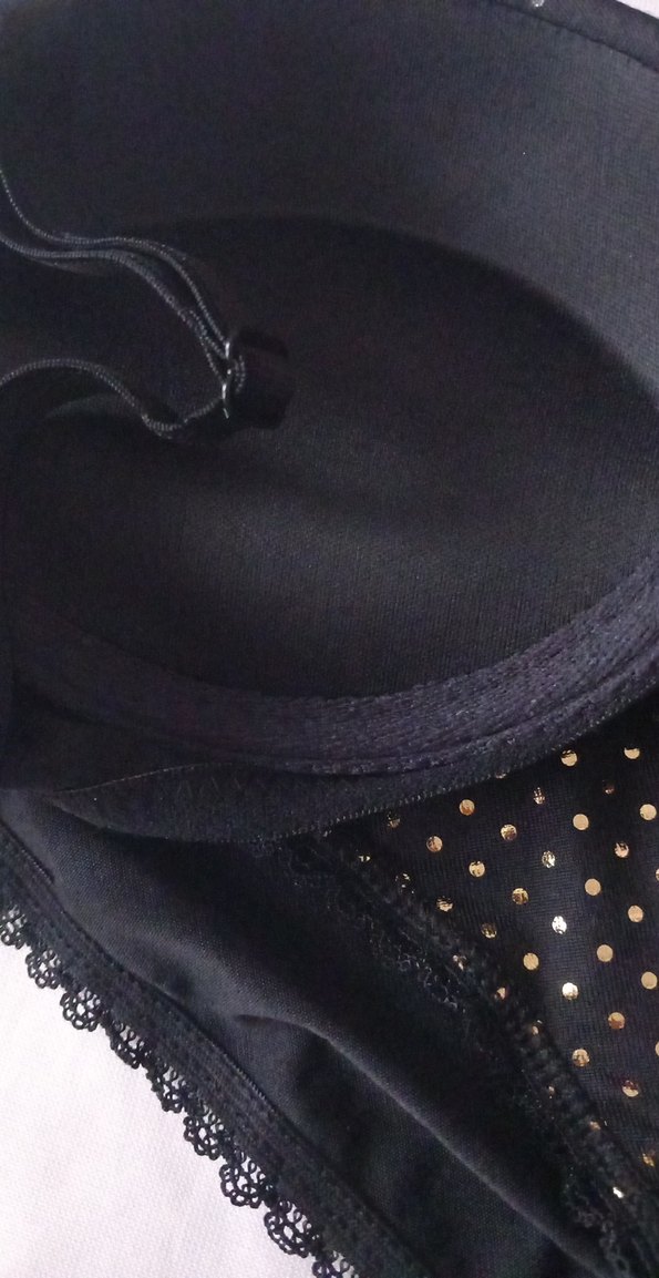 Siyah Puanlı Sütyen ve Külot Takımı - Görsel 2