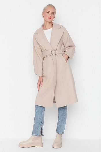 34 Beden camel Renk trendyolmilla kaban
