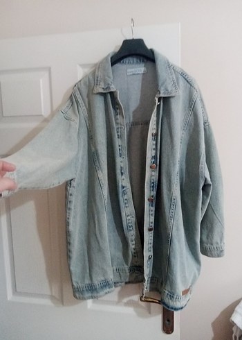 Robin Gri Düğmeli Kadın Denim Ceket
