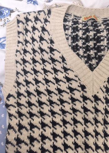 Gri V Yakalı Kadın Triko Süveter - Görsel 3