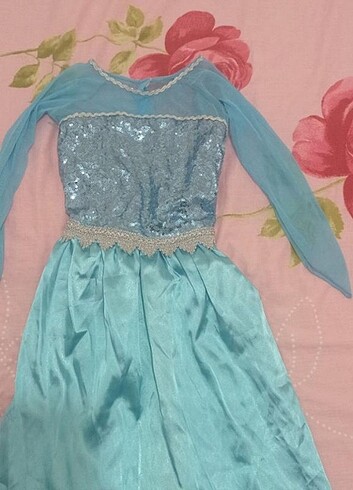 3 /4 yaş Elsa kostüm elbise